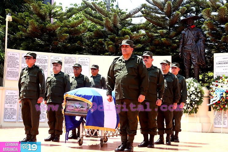 Homenaje p&oacute;stumo a Polic&iacute;a asesinado en Jinotega